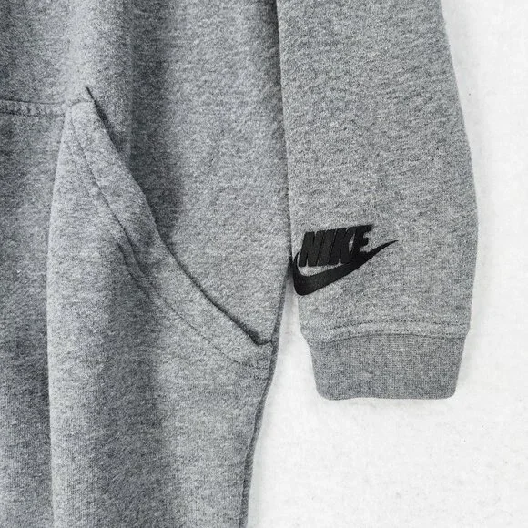 Nike Sweater Womens Large Gray Open Front Cardigan Sweatshirt Long Line Casual - Picture 3 of 14